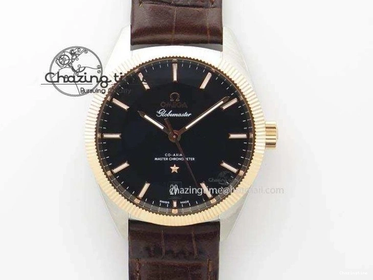 0227 Planet Ocean Master Chrono SS OM 1:1 Best Edition Gray Dial On SS Bracelet A9900 V Efficient 8116